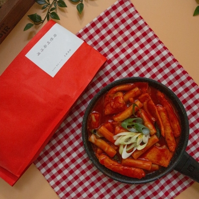 부산 착한어묵가게 밀떡볶이 키트 2~3인분 600g 구성 (밀떡 300g 어묵150g 양념소스 150g)